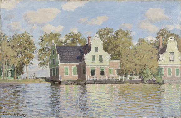 Houses on the Zaan River at Zaandam 1871